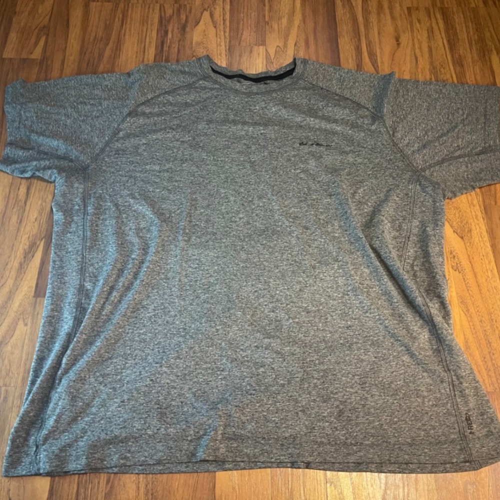 Eddie Bauer Motion Shirt Mens XL Gray Heather Polyester Performance Active Tee